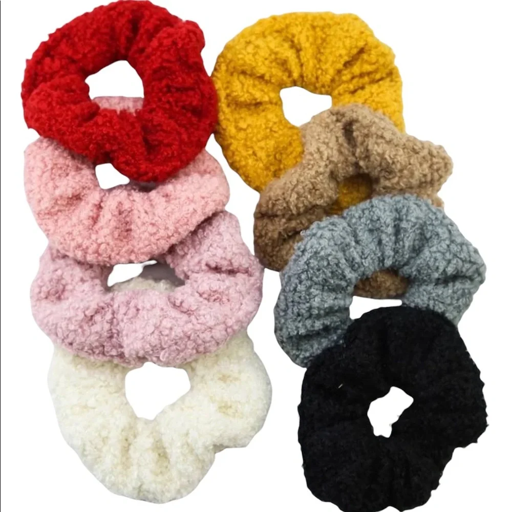 Teddy Sweaterlike Scrunchies